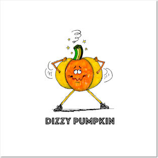 Dizzy pumpkin Posters and Art